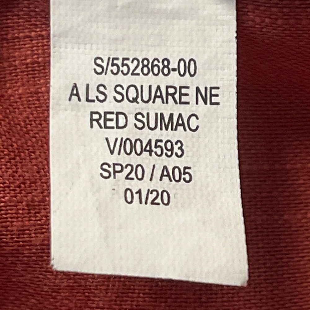 Old Navy Womens XL Embroidered Square Neck Top Red Sumac Cotton Boho Peasant - Picture 10 of 10